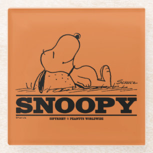 Peanuts Snoopy Rest Break Glass Coaster
