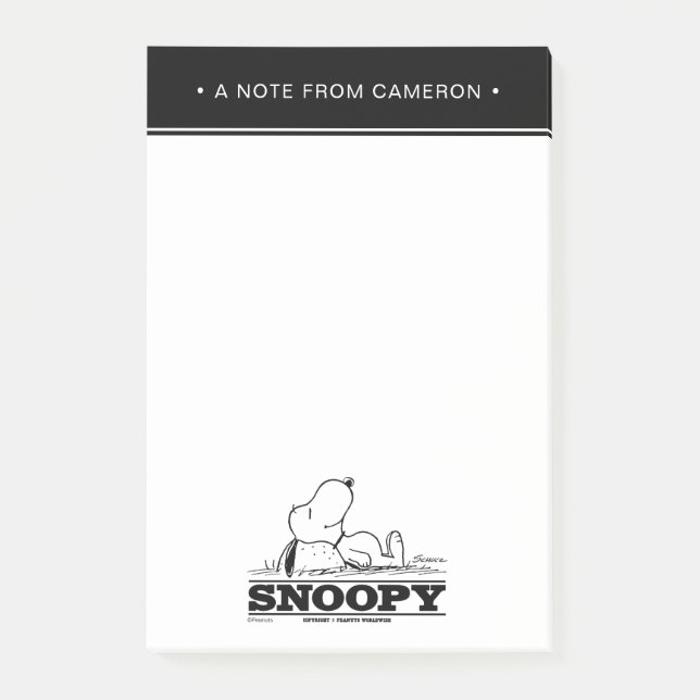 Peanuts | Snoopy Rest Break Post-it Notes (Front)