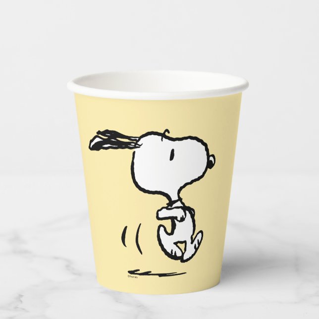 Peanuts | Snoopy Running Paper Cups (Front)