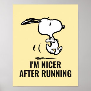 Peanuts   Snoopy Running Poster