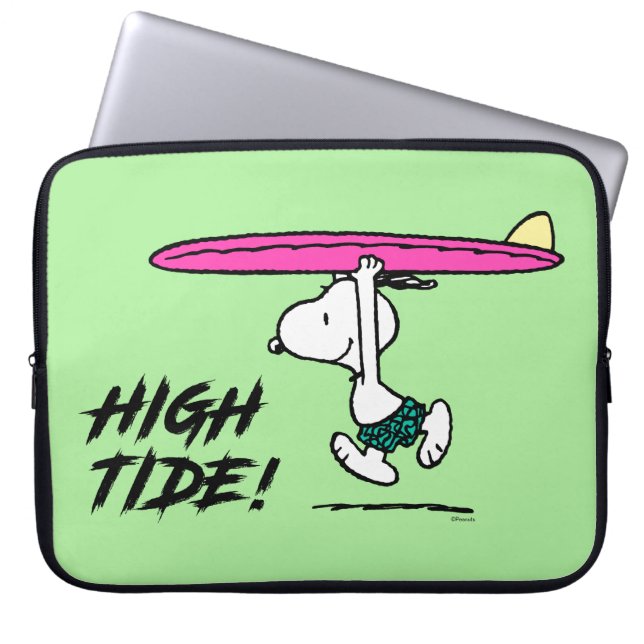 Peanuts | Snoopy Running to the Surf Laptop Sleeve (Front)