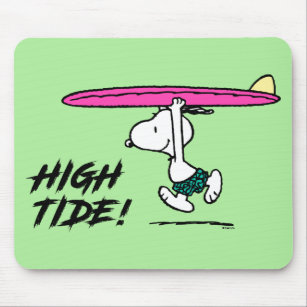 Peanuts   Snoopy Running to the Surf Mouse Mat