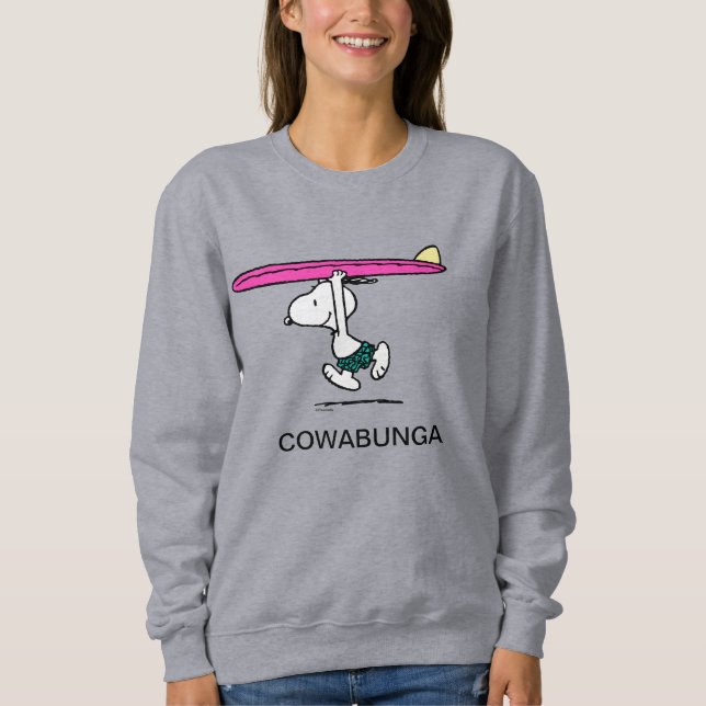 Peanuts | Snoopy Running to the Surf Sweatshirt (Front)