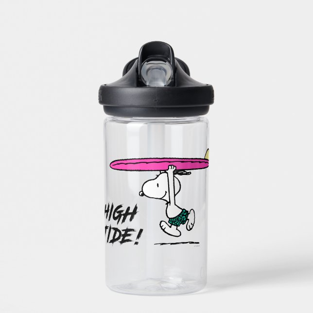 Peanuts | Snoopy Running to the Surf Water Bottle (Front)
