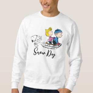 Peanuts Snoopy, Sally & Linus Sled Riding Sweatshirt
