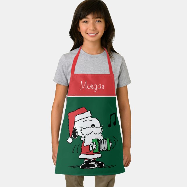 Peanuts | Snoopy Santa Claus Accordian Apron (Insitu)