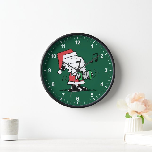 Peanuts | Snoopy Santa Claus Accordian Clock (Home)