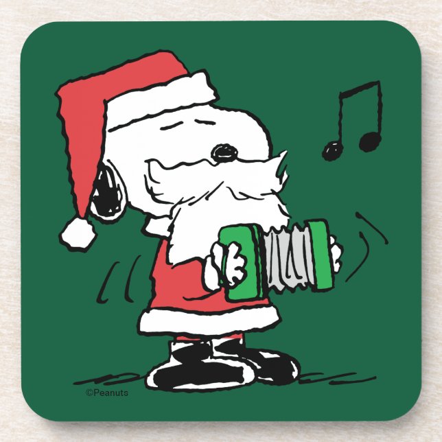 Peanuts | Snoopy Santa Claus Accordian Coaster (Front)