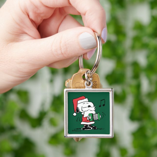 Peanuts | Snoopy Santa Claus Accordian Key Ring (Hand)
