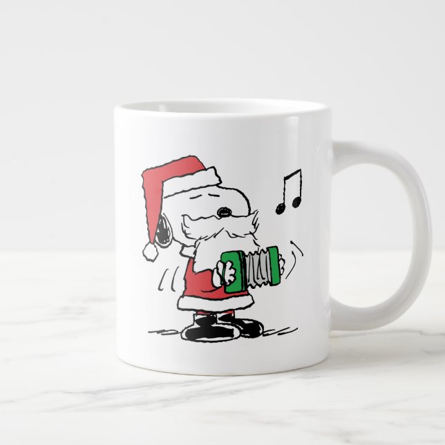 Peanuts | Snoopy Santa Claus Accordian Large Coffee Mug (Right)