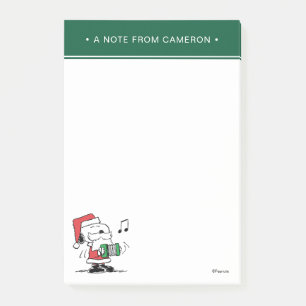 Peanuts   Snoopy Santa Claus Accordian Post-it Notes