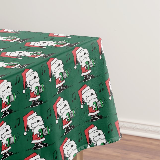Peanuts | Snoopy Santa Claus Accordian Tablecloth (In Situ)
