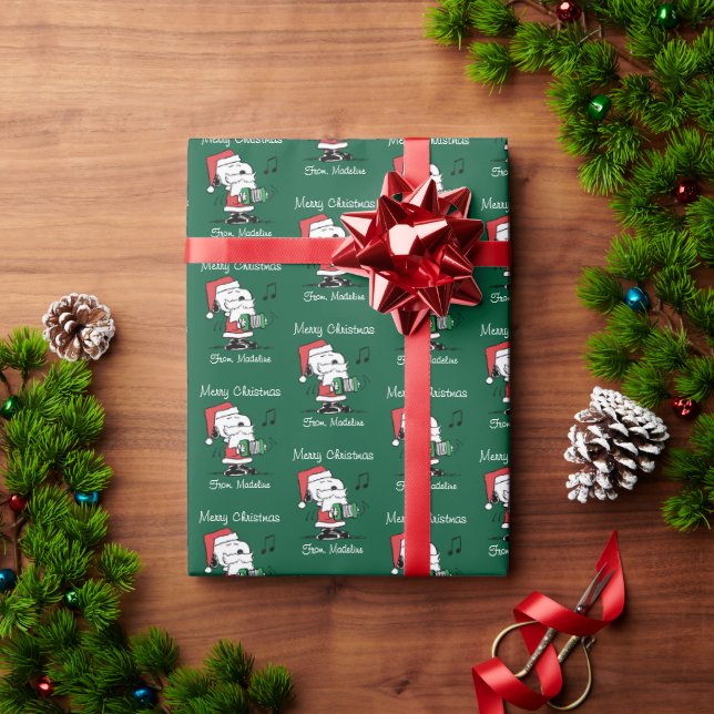 Peanuts | Snoopy Santa Claus Accordian Wrapping Paper (Holiday Gift)