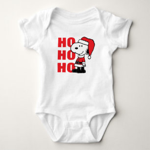 Peanuts   Snoopy Santa Claus Baby Bodysuit