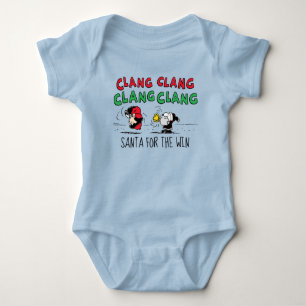 Peanuts Snoopy Santa Claus & Lucy Baby Bodysuit