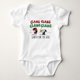 Peanuts   Snoopy Santa Claus & Lucy Baby Bodysuit