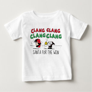 Peanuts   Snoopy Santa Claus & Lucy Baby T-Shirt