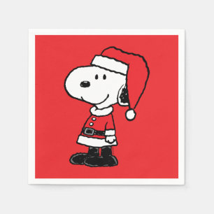 Peanuts   Snoopy Santa Claus Napkin