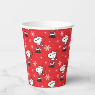 Peanuts Snoopy Santa Claus Paper Cups