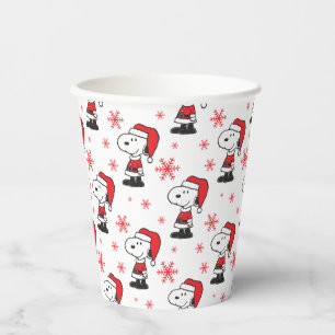 Peanuts Snoopy Santa Claus Paper Cups