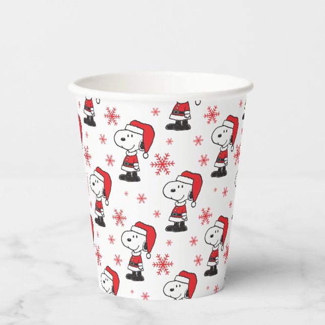 Peanuts | Snoopy Santa Claus Paper Cups (Front)