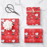 Peanuts | Snoopy Santa Claus Wrapping Paper Sheet<br><div class="desc">Check out this fun Peanuts Christmas design featuring Snoopy.</div>