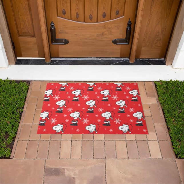 Peanuts | Snoopy Santa Home for the Holidays Doormat (Outdoor)
