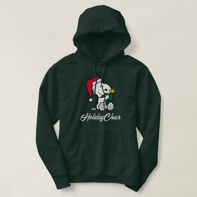 Peanuts | Snoopy Santa & Woodstock Gift Hoodie (Design Front)