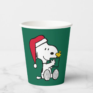Peanuts   Snoopy Santa & Woodstock Gift Paper Cups