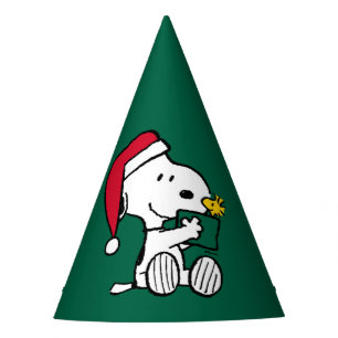 Peanuts Snoopy Santa & Woodstock Gift Party Hat