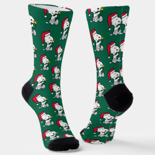 Peanuts   Snoopy Santa & Woodstock Gift Socks