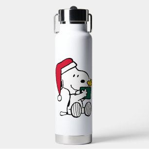 Peanuts   Snoopy Santa & Woodstock Gift Water Bottle
