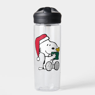 Peanuts   Snoopy Santa & Woodstock Gift Water Bottle