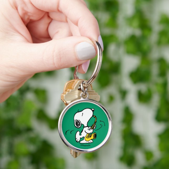 Peanuts | Snoopy Saxophone Player Key Ring (Hand)