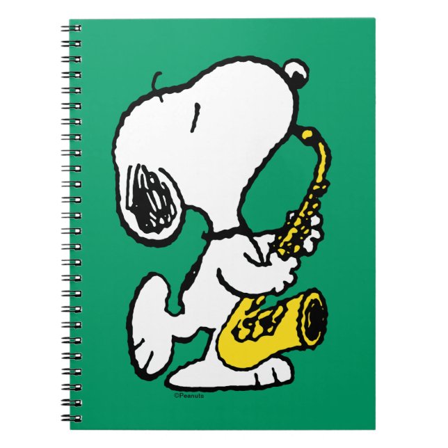 Peanuts | Snoopy Saxophone Player Notebook (Front)