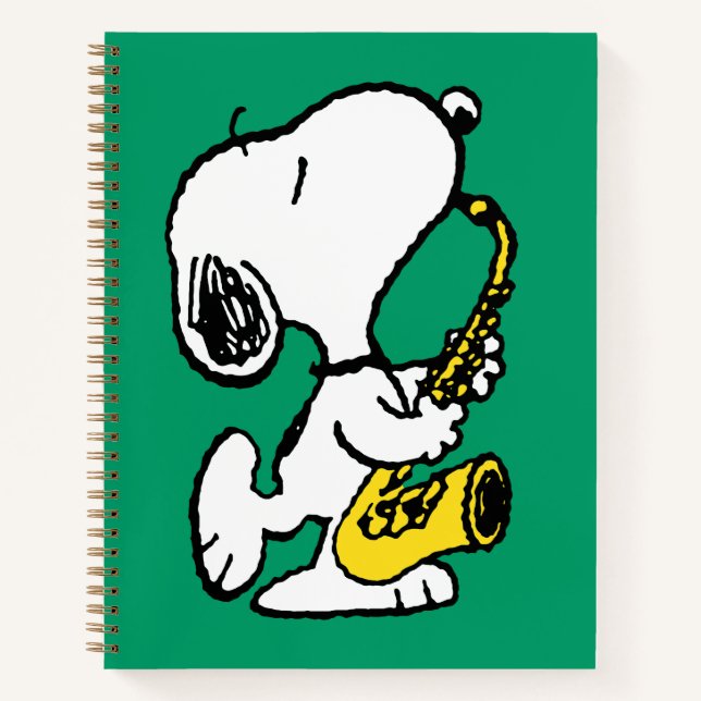 Peanuts | Snoopy Saxophone Player Notebook (Front)