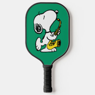Peanuts   Snoopy Saxophone Player Pickleball Paddle