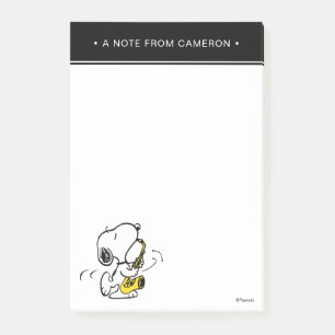 Peanuts   Snoopy Saxophone Player Post-it Notes