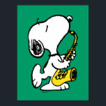 Peanuts | Snoopy Saxophone Player Poster<br><div class="desc">Check out this fun Peanuts design featuring Snoopy.</div>