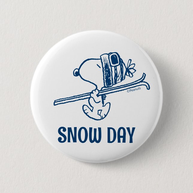 Peanuts | Snoopy Ski Trip 6 Cm Round Badge (Front)