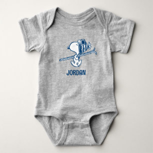 Peanuts Snoopy Ski Trip Baby Bodysuit