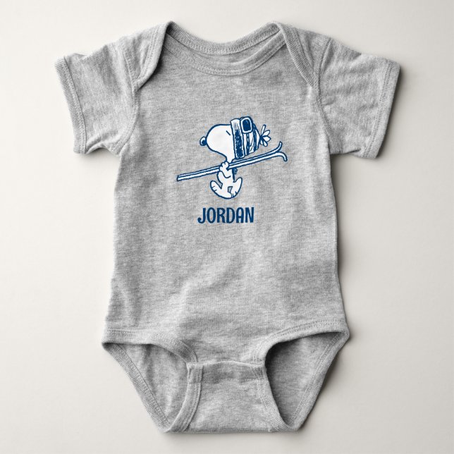 Peanuts | Snoopy Ski Trip Baby Bodysuit (Front)