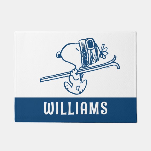 Peanuts | Snoopy Ski Trip Doormat (Front)