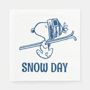 Peanuts Snoopy Ski Trip Napkin