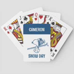 Peanuts   Snoopy Ski Trip Playing Cards