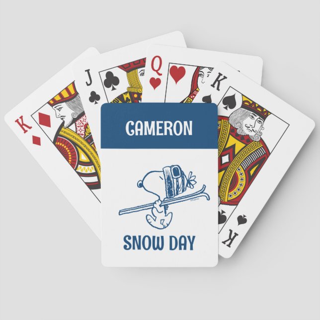 Peanuts | Snoopy Ski Trip Playing Cards (Back)