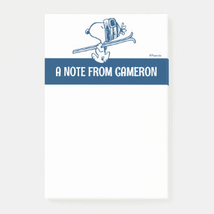 Peanuts   Snoopy Ski Trip Post-it Notes