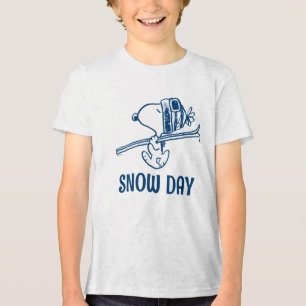 Peanuts   Snoopy Ski Trip Tri-Blend Shirt