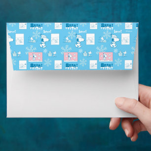 Peanuts   Snoopy Snow Day Pattern Envelope