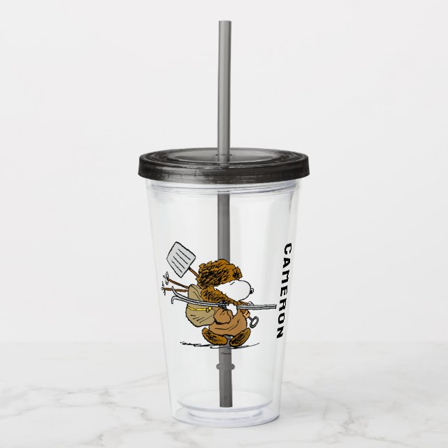 Peanuts | Snoopy Snow Warrior Acrylic Tumbler (Front)